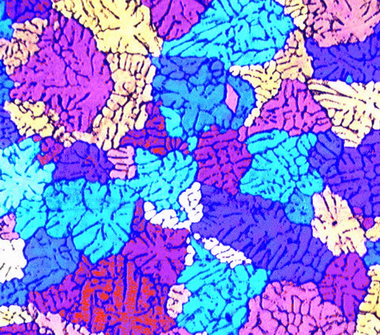 Grain size analysis in aluminum alloy