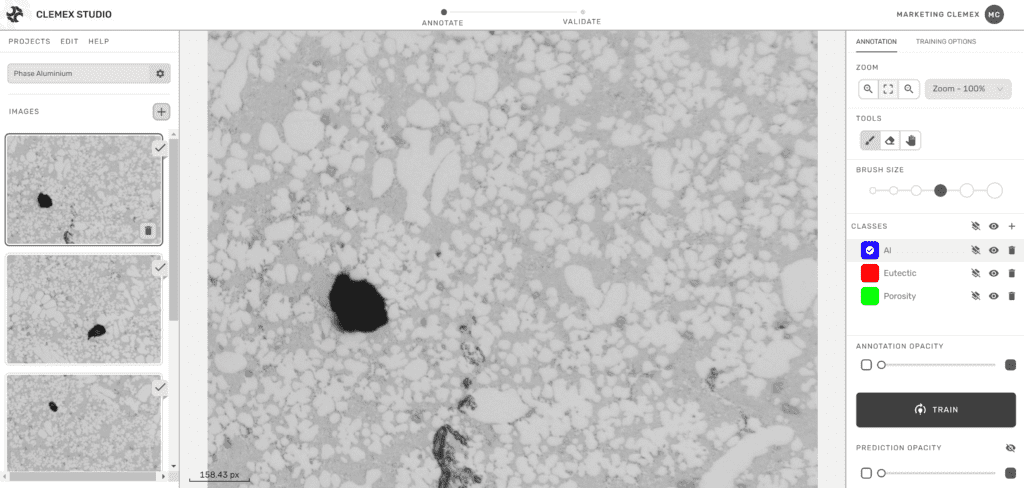Vereinfachte Bildanalyse für die Mikroskopie mit maschinellem Lernen | Clemex